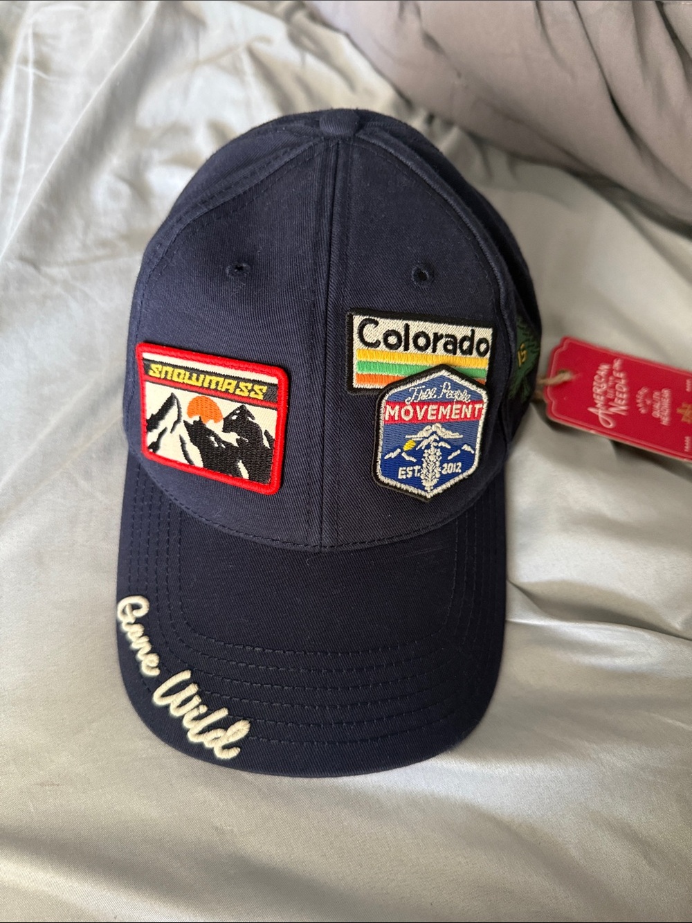 Embroidered Patch Free People Movement Baseball Cap